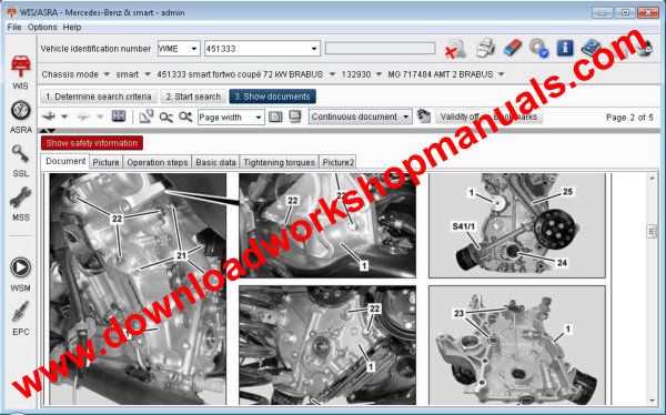 Smart Fortwo repair manual